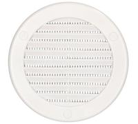KOTARBAU® Grille d'aération ronde Fi 100 mm blanche avec moustiquaire