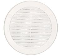 Grille d'aération - KOTARBAU - Ronde - Fi 125 mm - Blanc - Moustiquaire intégré