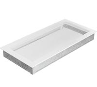 Grille d'aération Kratki 22x45 blanche