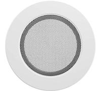 Grille d'aération KRATKI | FI 125 mm | Ø 17,3 cm | Blanc | Grille d'air Chaud Ronde | Grille d'extraction pour Ventilation de cheminée | pour Chaque Type d'intérieur