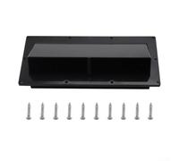 Grille d'aération latérale en ABS pour camping-car et camping-car, 29,4 x 13,4 x 9,3 cm, protection contre les intempéries, la pluie et les débris, installation rapide avec vis