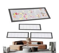 Grille d'aération magnétique au sol - Filtre de registre d'air, grille d'aération - Module d'assemblage du système de filtration des voies respiratoires - Lavable - Anti-poussière - Pollen - Capture