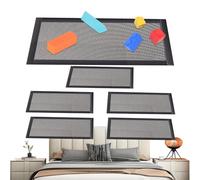 Grille d'aération magnétique au sol - Filtre de registre d'air, grille d'aération - Module d'assemblage du système de filtration des voies respiratoires - Lavable - Anti-poussière - Pollen - Capture