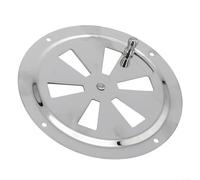 Grille d'aération marine en acier inoxydable de 12,7 cm avec motif papillon, évent rond à persiennes adaptées pour les camping-cars et les bateaux, et résistante aux environnements marins