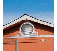 Grille d'aération murale à persiennes de 71,1 cm avec maille pour ventilation de la maison, panneau d'accès encastré, grille extérieure facile à installer pour une meilleure circulation de l'air et