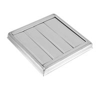 Grille d'aération murale à persiennes en acier avec butée de courant d'air pour une sortie d'air efficace