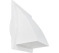 Grille d'aération murale avec clapet anti-retour - Grille d'évacuation unidirectionnelle, sortie d'air en plastique, compatible avec les tuyaux de 100 à 150 mm(150cm)