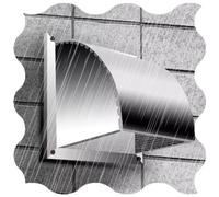 Grille d'aération Murale carrée en Acier Inoxydable, résistante aux intempéries, 40 cm, pour Hottes de Cuisine, Ventilation Durable pour l'extérieur, Solution de Ventilation optimale.