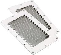 Grille d'aération murale en acier inoxydable, 5 x 9 pouces, 2 pièces for Bathroom Vents, Exhaust Fans