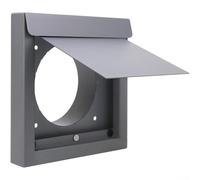 Grille d'aération murale en acier robuste pour sèche-linge - 16 x 16 x 5 cm - Avec amortisseur magnétique - Pour la maison