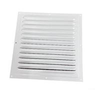 Grille d'aération murale en aluminium 250 x 250 mm pour grille d'aération extérieure