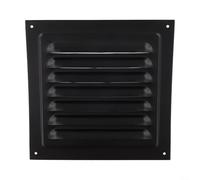 Grille d'aération murale extérieure carrée en aluminium pour sortie d'air dans les systèmes de ventilation résidentiels commerciaux et publics (165 x 165 mm)