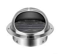 Grille d'aération murale extérieure en acier inoxydable pour systèmes de chauffage et de refroidissement, compatible avec tuyau de séchage, kit AC de salle de bain (80 mm)