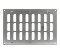 Grille d'aération murale galvanisée réglable de 30,5 x 20,3 cm - Grille d'aération en métal pour intérieur et extérieur - Chauffage, refroidissement, ventilation pour maison, garage, abri de jardin -
