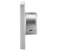 Grille d'aération murale moderne en acier avec persiennes - Résistante aux intempéries