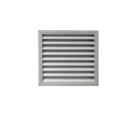 Grille D'aération Murale Mural, 250 250mm | Robuste, Grille Ventilation à Lamelles, Métal, pour mur extérieur