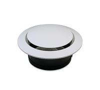 Grille d'aération murale ronde, 3/4/6/8 pouces, couvercle d'aération en plastique ABS, grille de ventilation for conduit rond, mur de salle de bain, plafond(75mm)