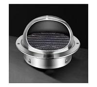 Grille d'aération murale ronde, acier inoxydable 304 épais