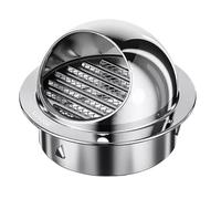 Grille D'aération Murale Ronde en Acier Inoxydable, Grille de Protection Contre les Intempéries, Couvercle de Ventilation Mural Extérieur Pour Hottes de Cuisinière(120mm)