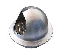 Grille D'Aération Murale, Ronde Sortie D'évacuation Ø80mm 100mm 125mm 150mm 200mm, Conduit Aérateur D'Air Grille De Ventilation En Acier Inoxydable Pour Bureau, Cuisine, Salle De Bain ( Color : Silver