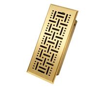 Grille d'aération noire élégante en fer solide pour une meilleure circulation de l'air dans n'importe quelle pièce - Registre de ventilation de qualité commerciale