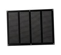 Grille d'aération Noire en métal - 400 x 300 mm