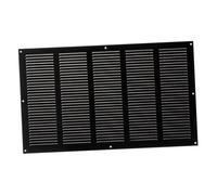 Grille d'aération Noire en métal - 500 x 300 mm