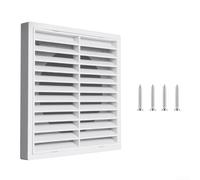 Grille d'aération oblique avec filtre en maille pour améliorer l'efficacité de l'évacuation de l'air et protéger contre les insectes, convient pour de multiples applications de ventilation intérieure