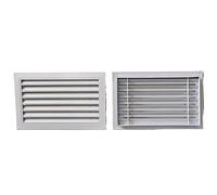 Grille d'aération Persienne en alliage d'aluminium ventilation fenêtre de refroidissement sortie murale sortie de pluie climatisation plaque de couverture décorative plaque de couverture de grille de