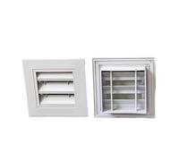 Grille d'aération Persienne en alliage d'aluminium ventilation fenêtre de refroidissement sortie murale sortie de pluie climatisation plaque de couverture décorative plaque de couverture de grille de
