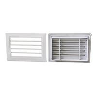 Grille d'aération Persienne en alliage d'aluminium ventilation fenêtre de refroidissement sortie murale sortie de pluie climatisation plaque de couverture décorative plaque de couverture de grille de