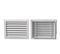 Grille d'aération Persienne en alliage d'aluminium ventilation fenêtre de refroidissement sortie murale sortie de pluie climatisation plaque de couverture décorative plaque de couverture de grille de
