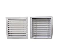 Grille d'aération Persienne en alliage d'aluminium ventilation fenêtre de refroidissement sortie murale sortie de pluie climatisation plaque de couverture décorative plaque de couverture de grille de
