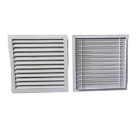 Grille d'aération Persienne en alliage d'aluminium ventilation fenêtre de refroidissement sortie murale sortie de pluie climatisation plaque de couverture décorative plaque de couverture de grille de