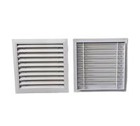 Grille d'aération Persienne en alliage d'aluminium ventilation fenêtre de refroidissement sortie murale sortie de pluie climatisation plaque de couverture décorative plaque de couverture de grille de