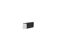 Grille d'aération rectangulaire. 20X10cm. couleur noire
