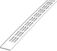 Renson s.a. - Grille d'aeration aluminium plate renson-478/2 - Finition.Noir -