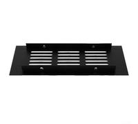 Grille d'aération pour armoire rectangulaire 60 mm - Noir - Résistante et étanche - En aluminium - Pour armoires à air (60 x 150 mm)