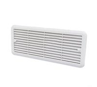 Grille d'aération pour caravane - 483 x 186 mm - Résistante aux intempéries - En ABS - Pour installation extérieure de réfrigérateur Thetford - 624454800 - Blanc