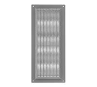 Grille d'aération pour garage - Moustiquaire - Gris - 130 x 300 mm