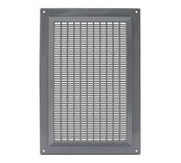 Grille d'aération pour garage - Moustiquaire - Gris - 250 x 170 mm