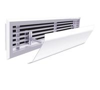 Grille d'aération r pour unités centrales de climatisation de 61 cm - Paroi latérale et plafond - Rrecteur pour éviter les explosions d'air froid - Guide d'air réglable - Design économe en énergie