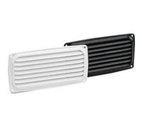 Grille d'aération rectangulaire. 20X10cm. couleur blanche G