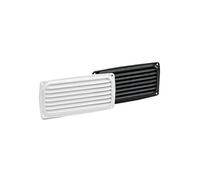 Grille d'aération plastique rectangulaire noir 200x100 mm NUOVA RADE