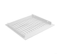 Grille d'aération rectangulaire avec persiennes en alliage d'aluminium pour armoire, armoire à chaussures, placard pour soutenir la circulation de l'air, blanc, 200 x 200 mm