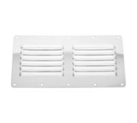 Grille d'aération rectangulaire en acier inoxydable pour cuisine - Élimine les arômes de cuisson - Pour barbecue - 23 x 11,5 cm