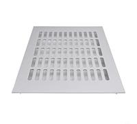Grille d'aération rectangulaire en alliage d'aluminium pour armoire, armoire à chaussures et placard - Grille de ventilation à persiennes, 200 x 200 mm à 200 x 400 mm SI (blanc 200 x 300 mm)