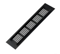 Grille d'aération rectangulaire en alliage d'aluminium pour armoire, armoire, meuble à chaussures et porte de salle de bain, grille d'aération imperméable et résistante, facile (50 x 350 mm)