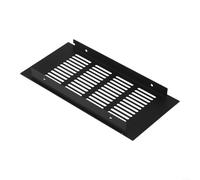 Grille d'aération rectangulaire en aluminium 100 x 150 mm Noir (100 x 200