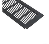 Grille d'aération rectangulaire en aluminium 100 x 150 mm Noir (100 x 300